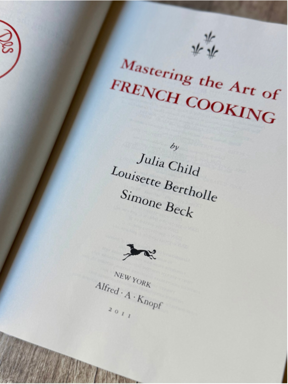 Julia Child Mastering the Art of French Cooking 50th Anniversary Hardcover 2011 - Picture 2 of 3